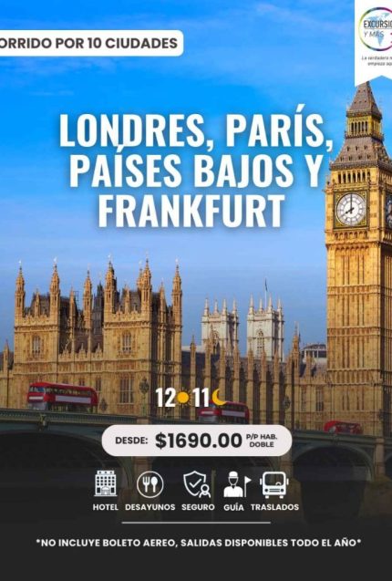 LONDRES, PARÍS, PAÍSES BAJOS Y FRANKFURT